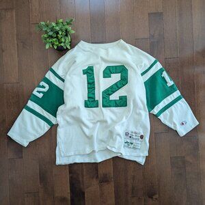 NEW YORK JETS JOE NAMATH VINTAGE CHAMPION SWEATER JERSEY